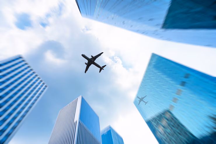 Business traveler booking flights with Aerizos